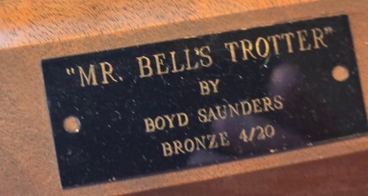 Mr. Bell’s Trotter” – Limited Edition Bronze Sculpture by Boyd Saunders (4/20)