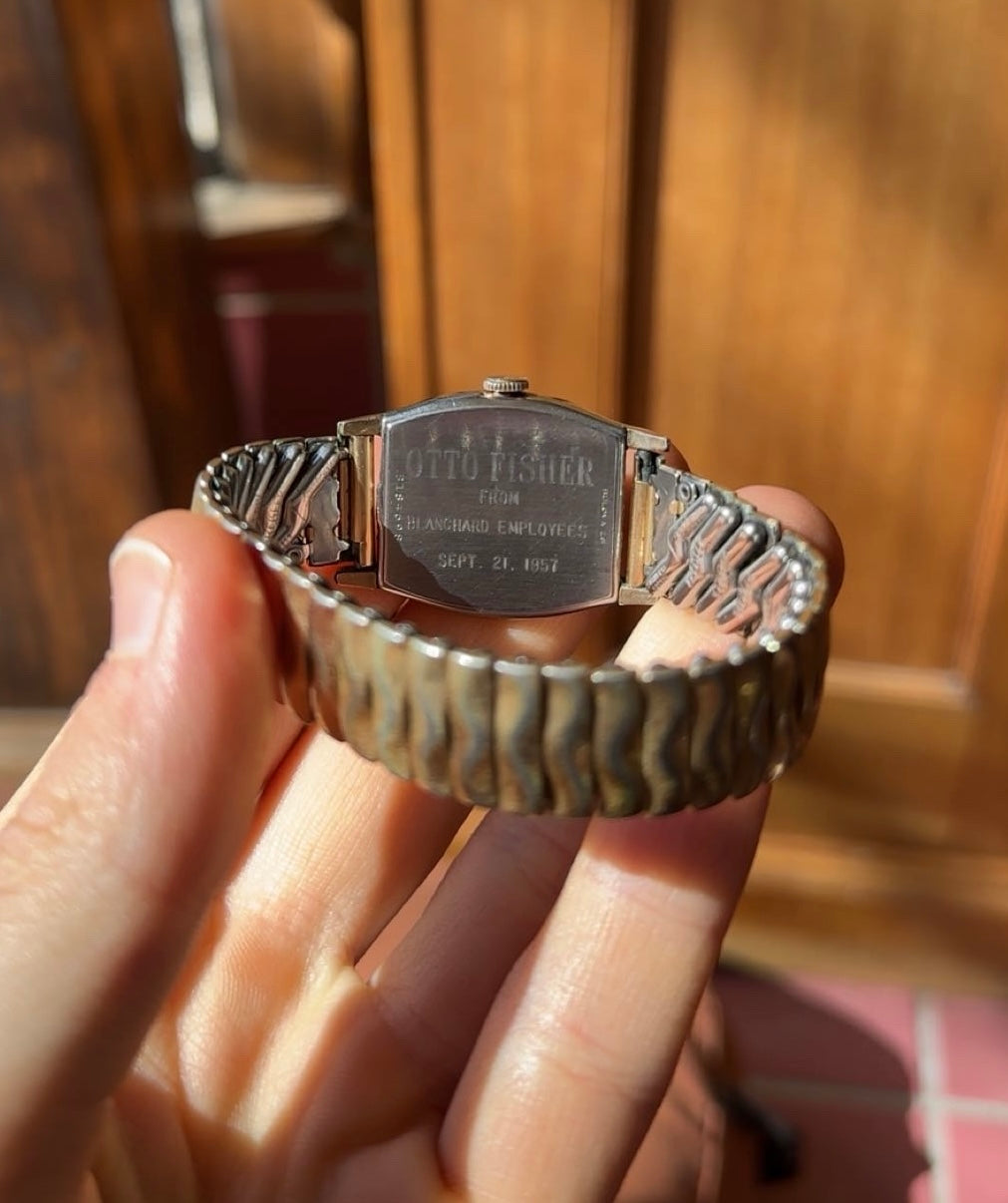 Vintage 1950s Bulova Wind-Up Watch 10k Gold Fill, NOT WORKING
